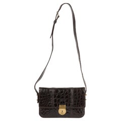 Celine Brown Calf Leather Shoulder Bag