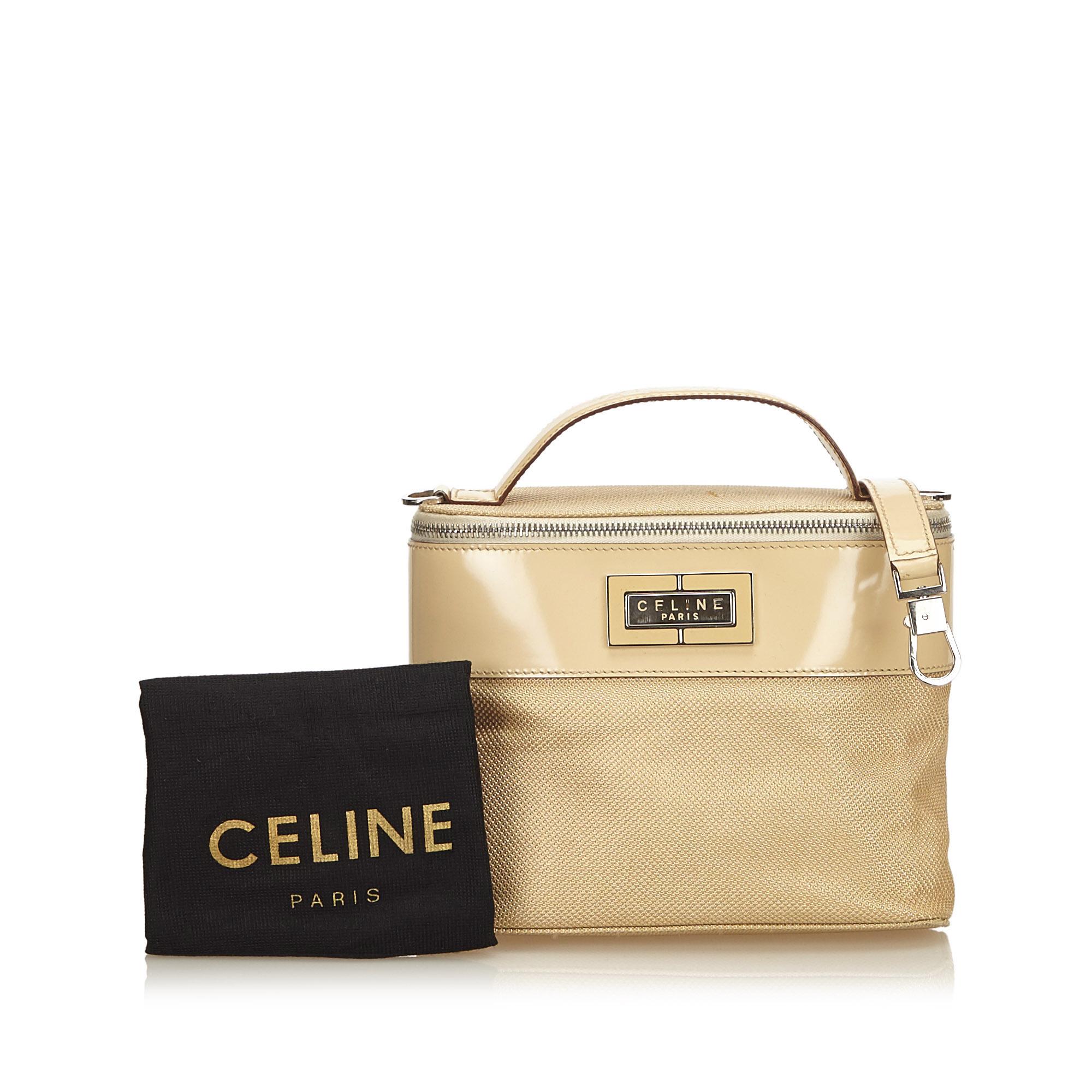 Celine Brown Chemical Fiber Vanity Bag 2
