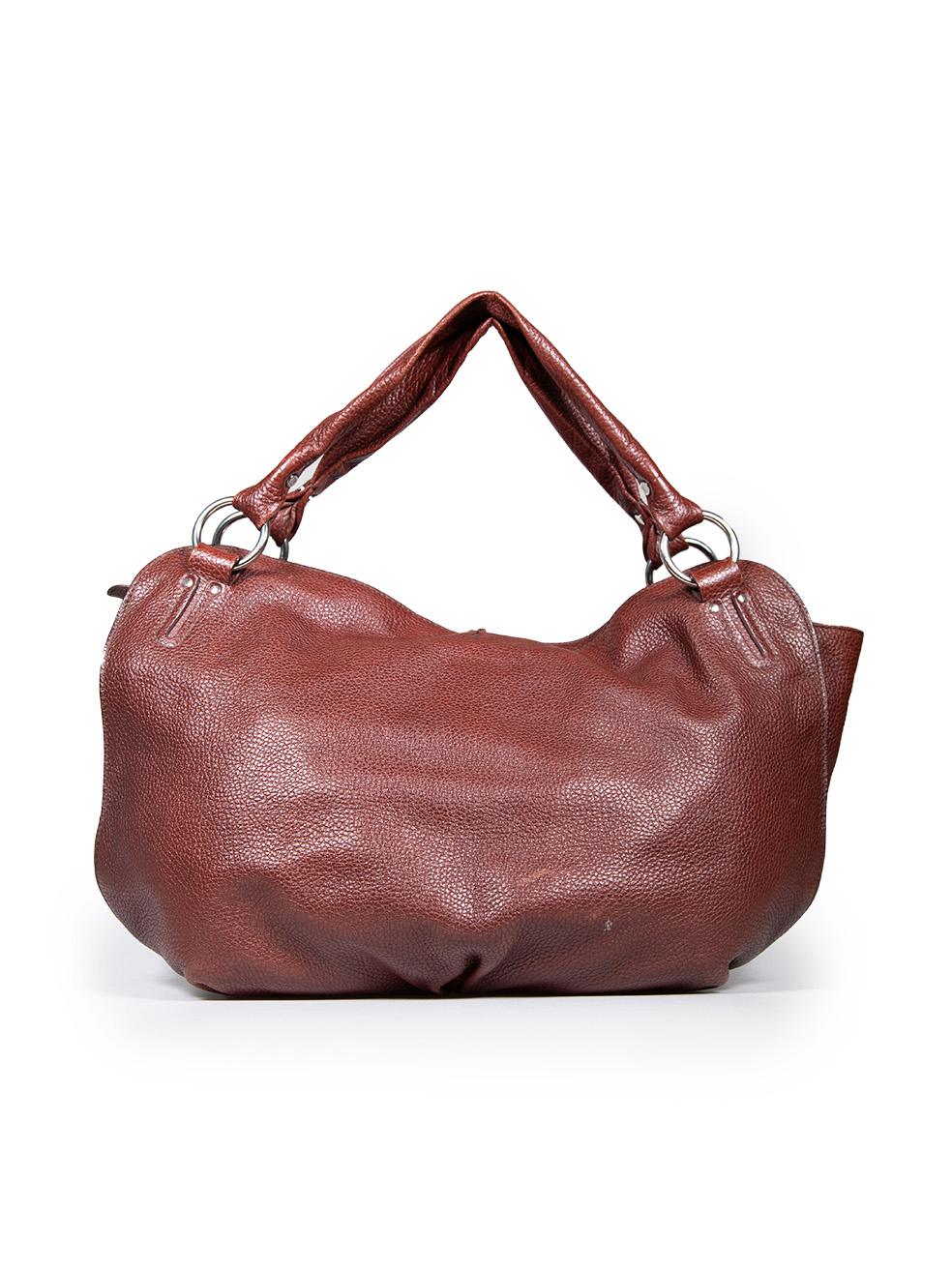 Céline Brown Leather Bittersweet Hobo Bag In Excellent Condition In London, GB