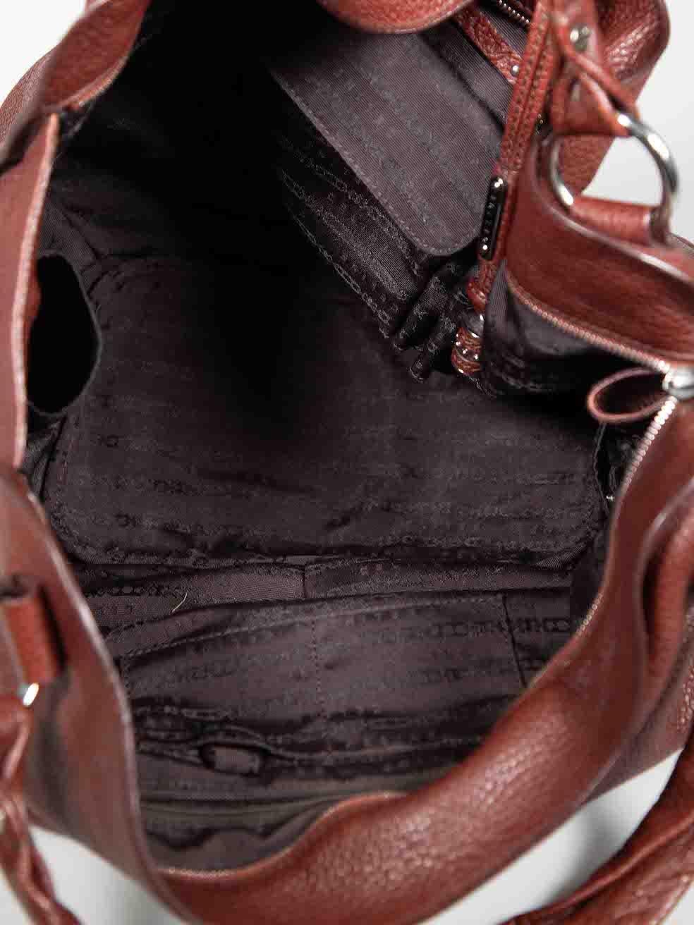 Céline Brown Leather Bittersweet Hobo Bag 1
