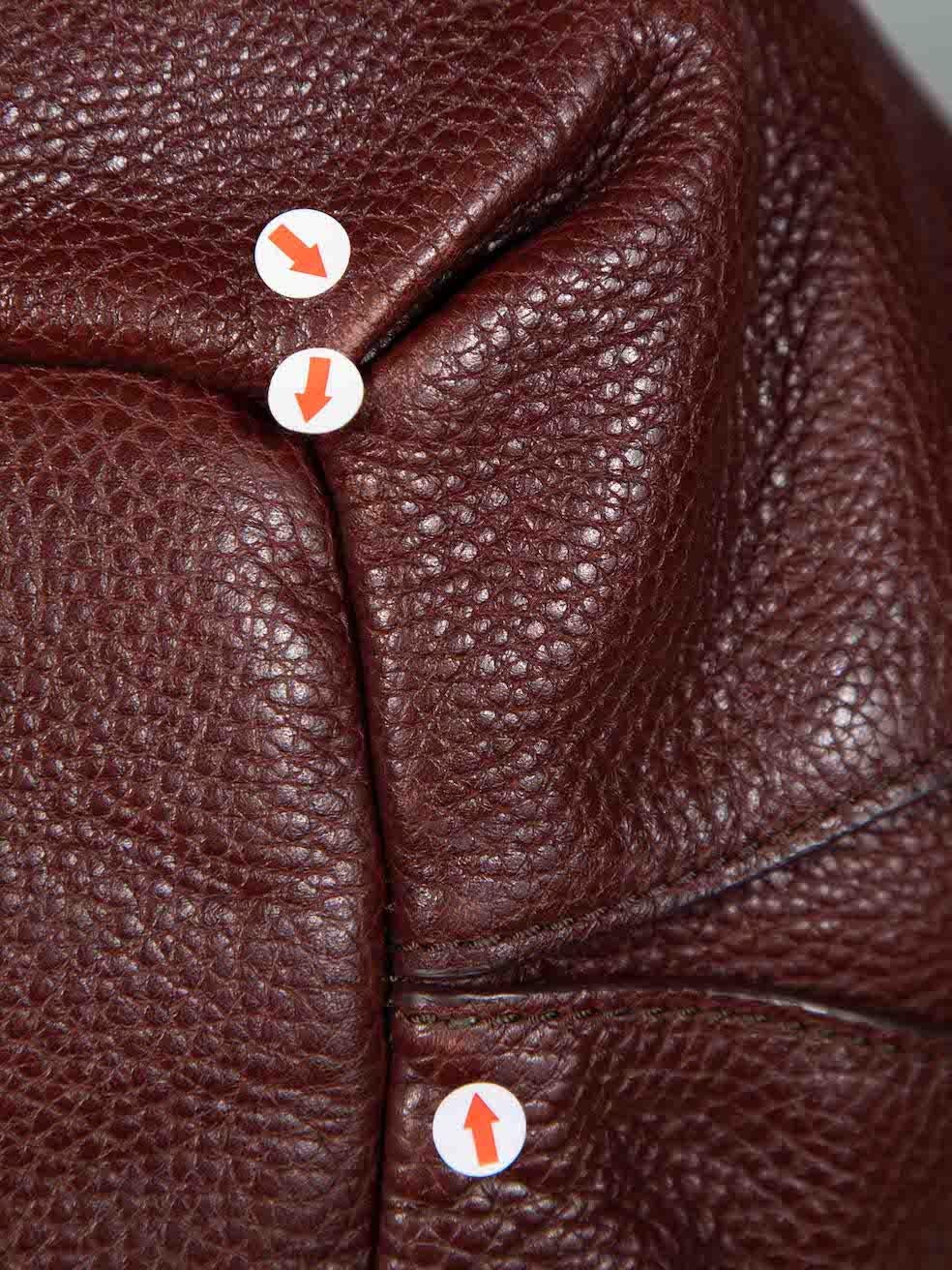 Céline Brown Leather Bittersweet Hobo Bag 3