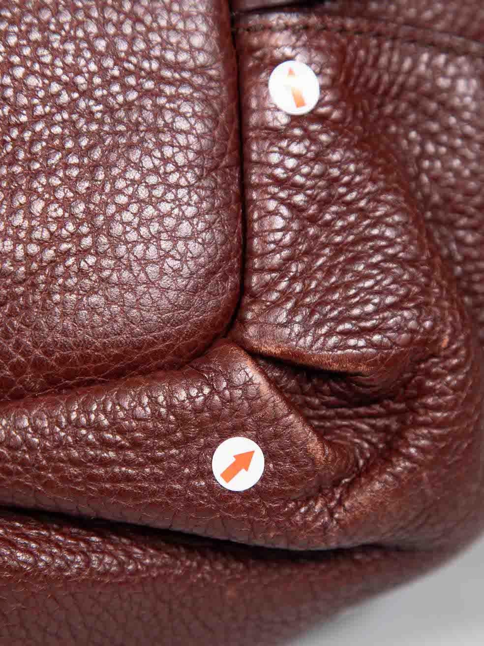 Céline Brown Leather Bittersweet Hobo Bag 4