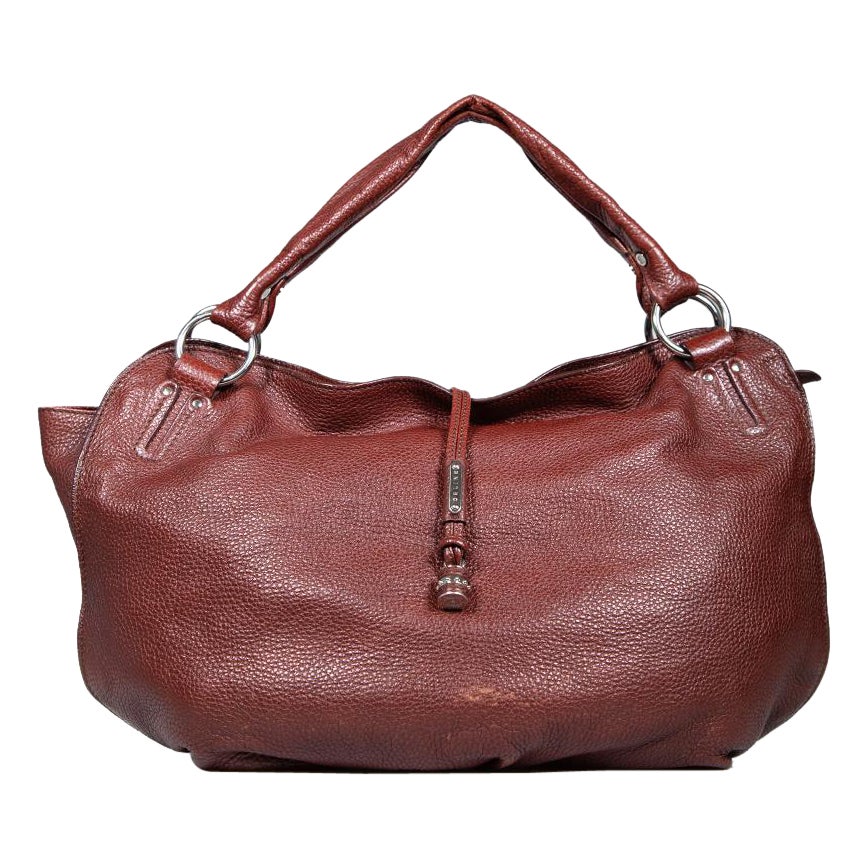 Céline Brown Leather Bittersweet Hobo Bag