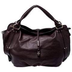 Celine Brown Leather Bittersweet Hobo