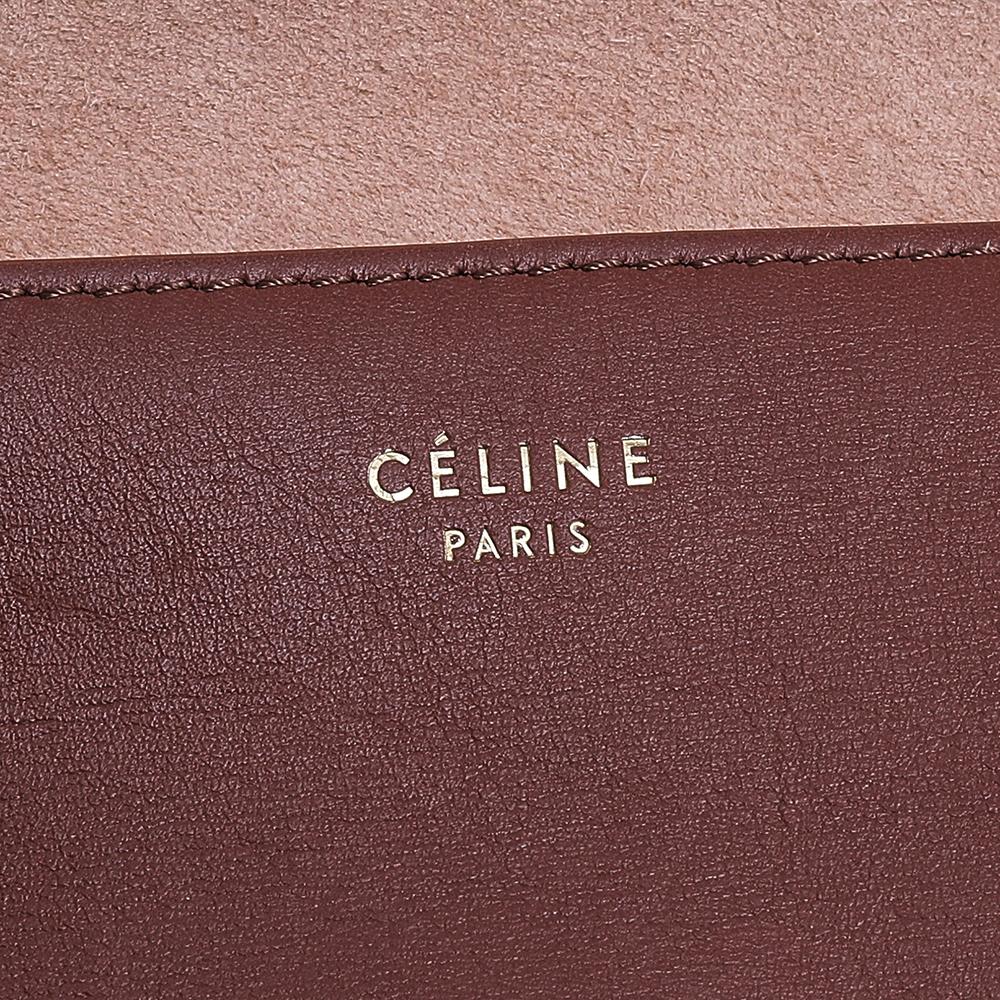 Celine Brown Leather Blade Flap Shoulder Bag In Good Condition In Dubai, Al Qouz 2