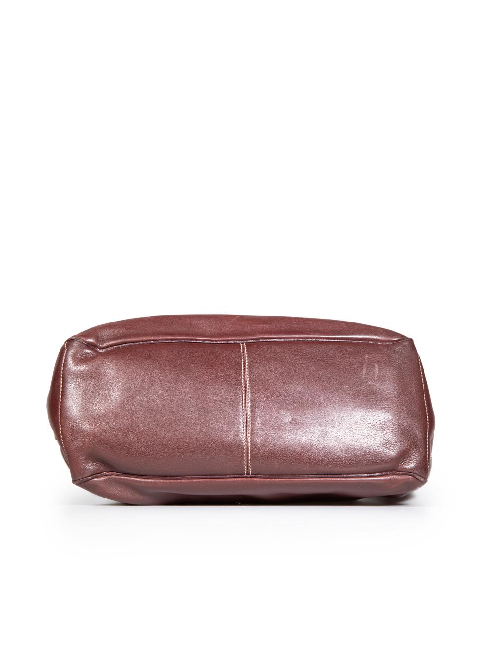 Women's Céline Brown Leather Boogie Handbag For Sale