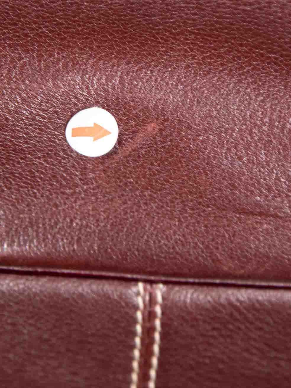 Céline Brown Leather Boogie Handbag 2