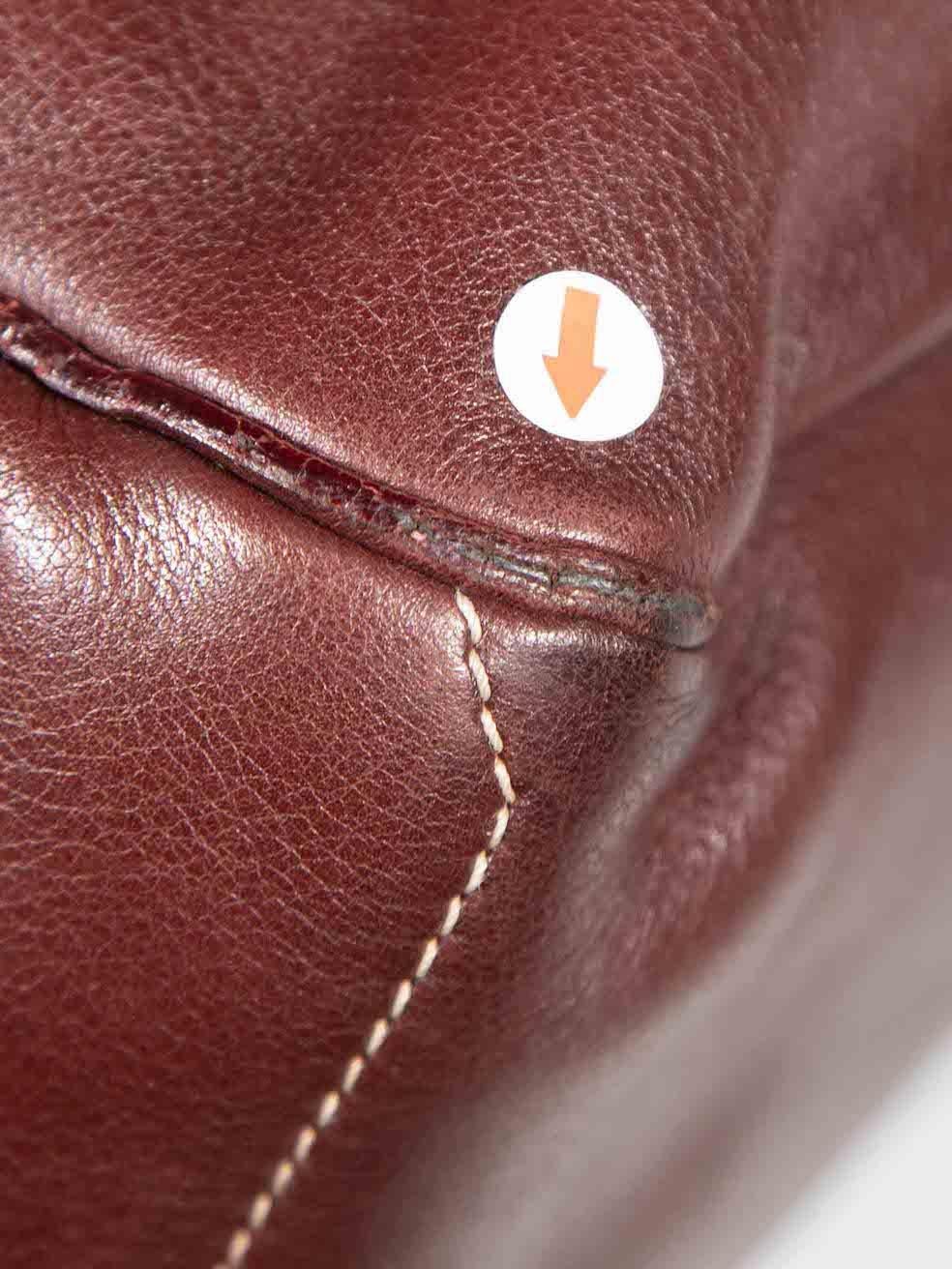 Céline Brown Leather Boogie Handbag For Sale 3