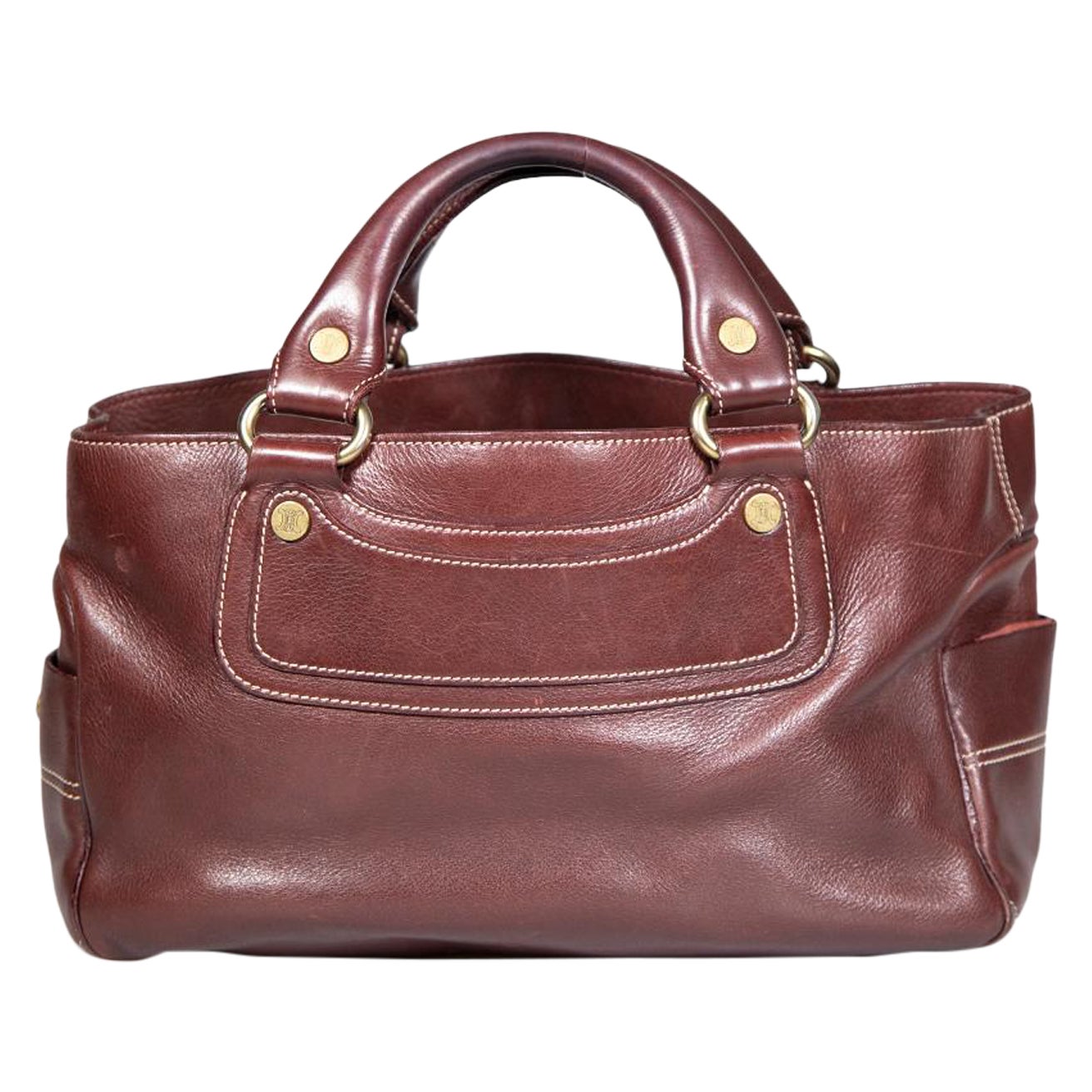 Céline Brown Leather Boogie Handbag