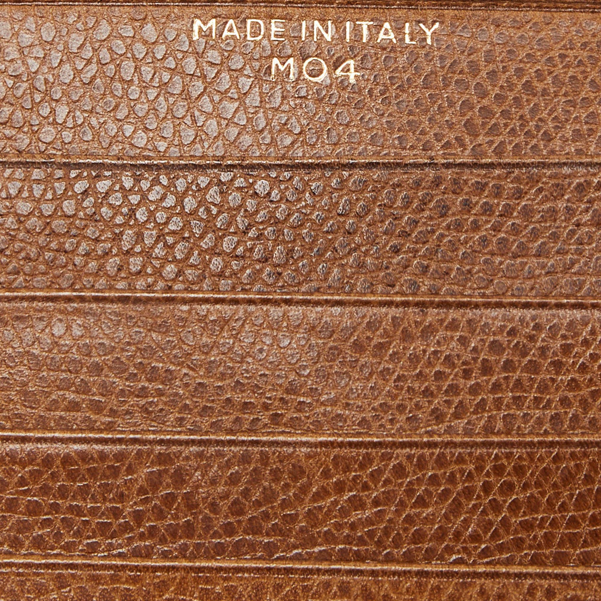 Celine Brown Leather Cheque Book Holder 3