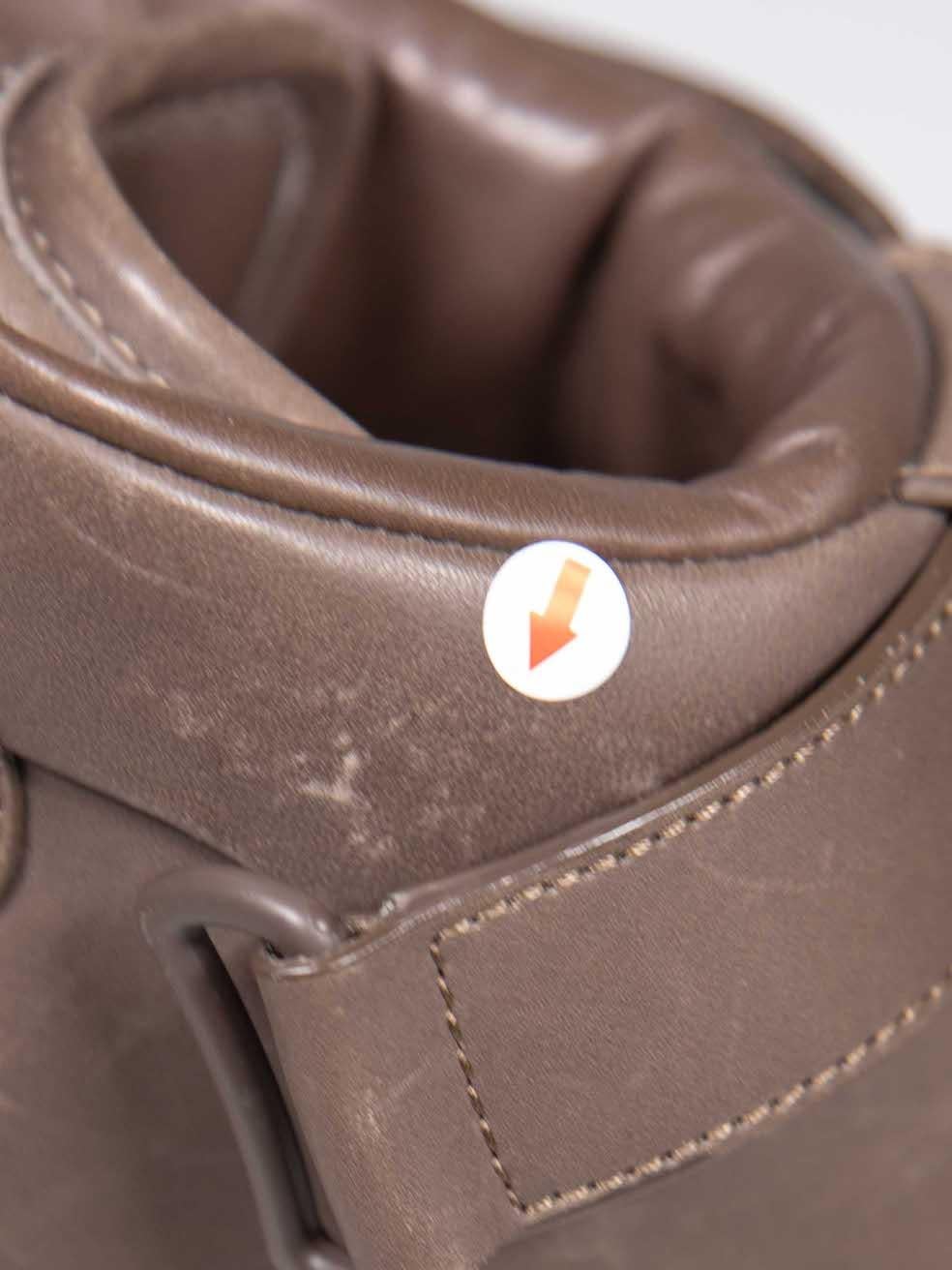 Donna Céline Scarpe da ginnastica alte in pelle marrone Up & Up Taglia IT 39 in vendita