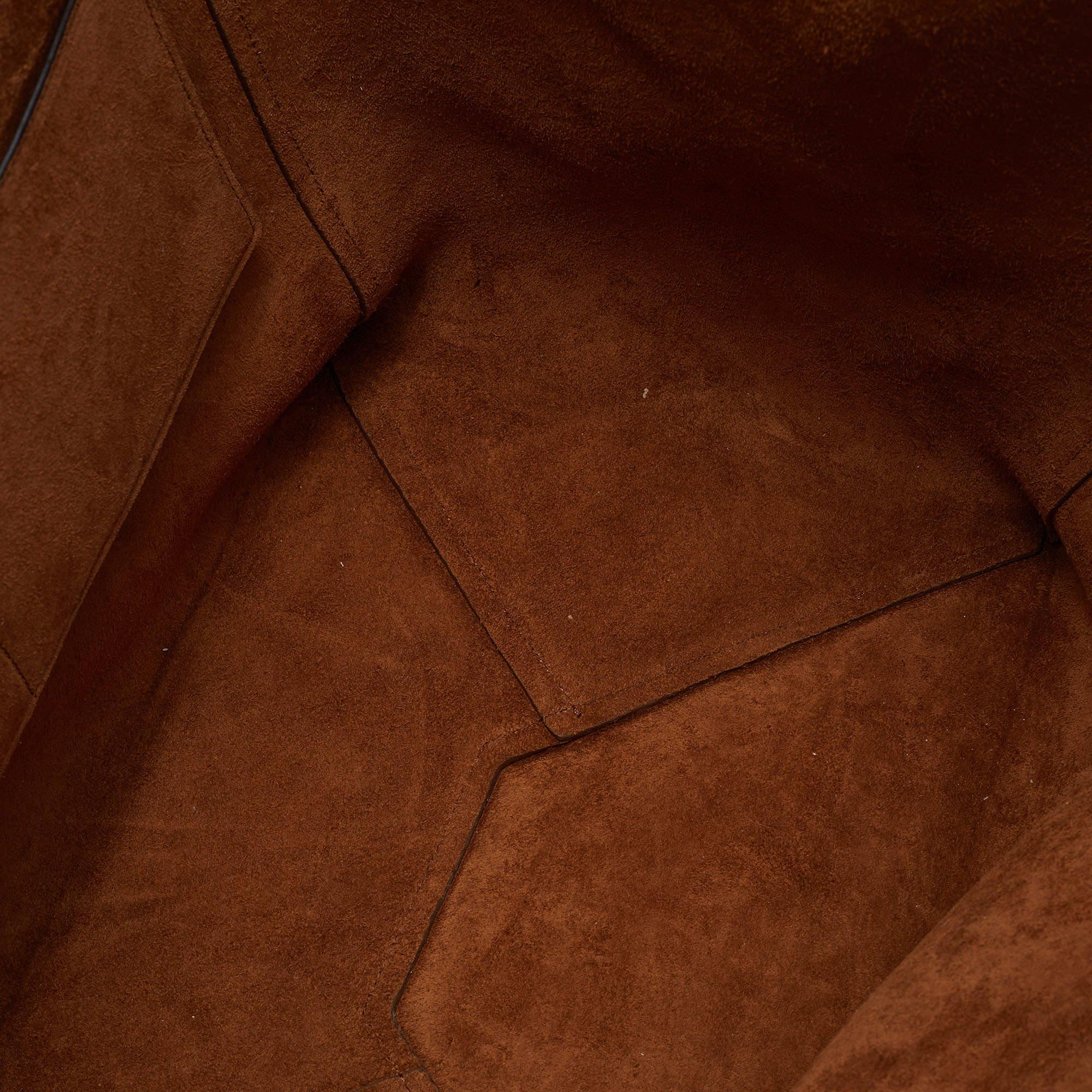 Celine Brown Leather Medium Cabas Phantom Tote 4