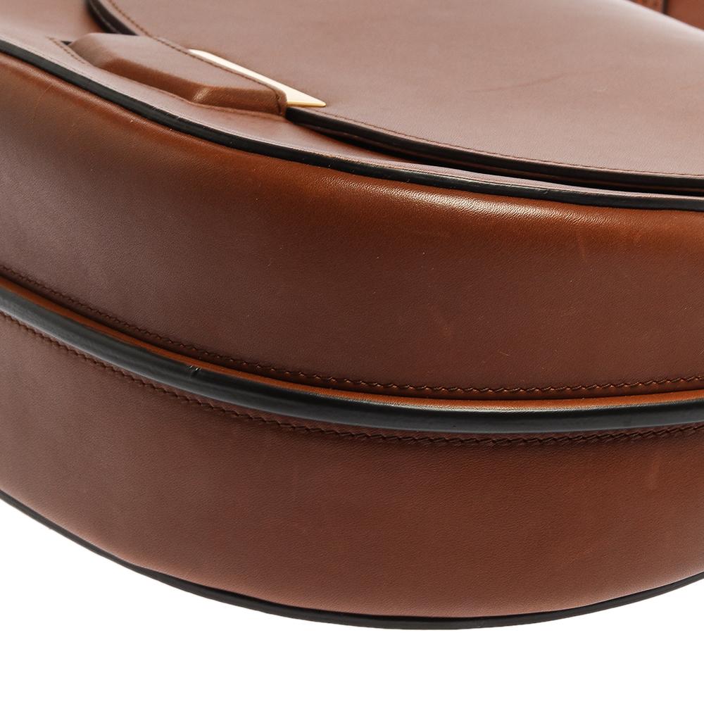 Celine Brown Leather Medium Trotteur Shoulder Bag 4