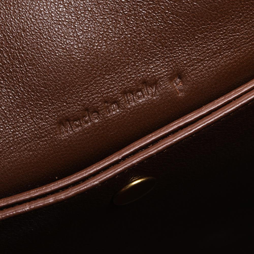 Celine Brown Leather Medium Trotteur Shoulder Bag 6