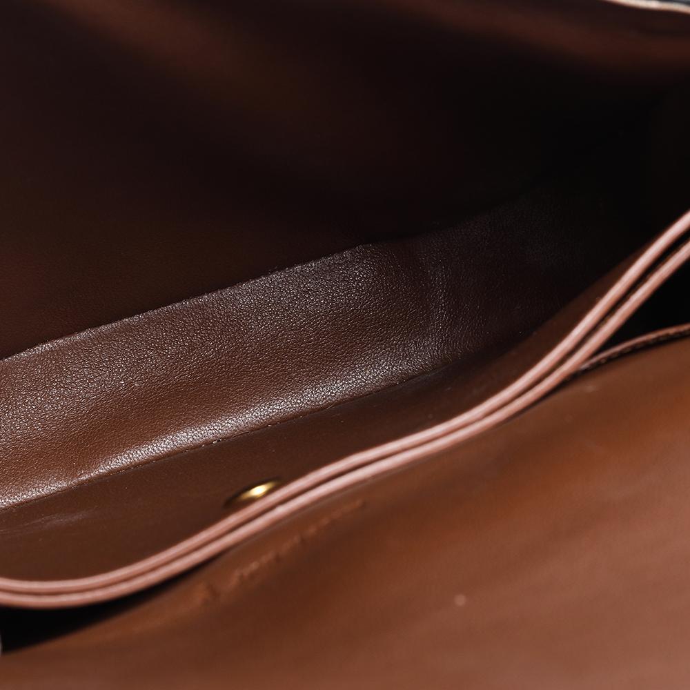 Celine Brown Leather Medium Trotteur Shoulder Bag 10