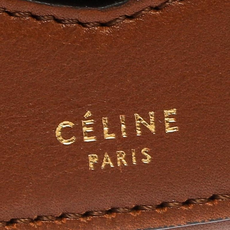 Celine Brown Leather Medium Trotteur Shoulder Bag at 1stDibs