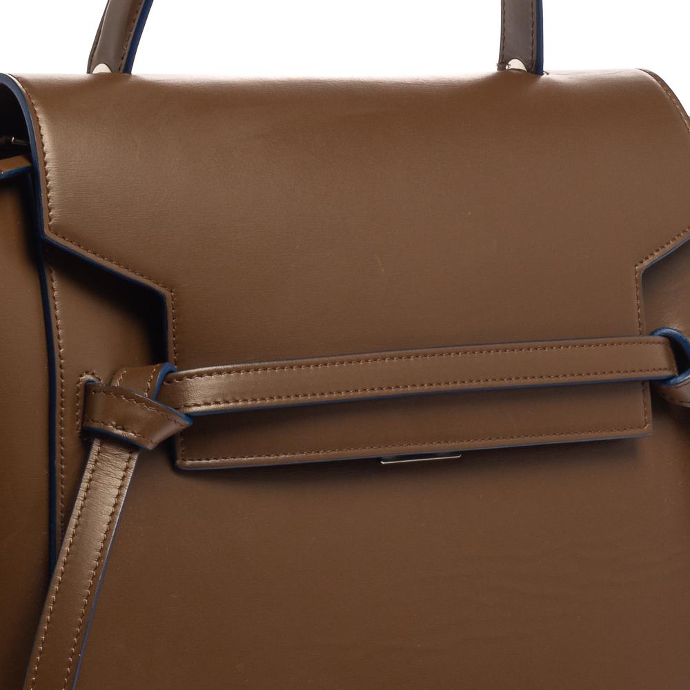 Celine Brown Leather Micro Belt Bag 1