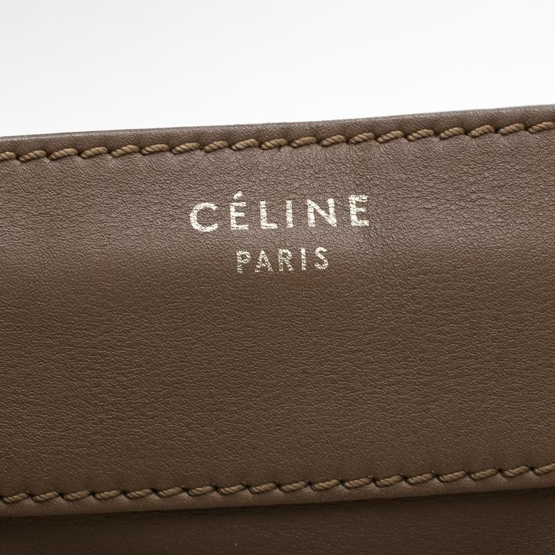 Celine Brown Leather Mini Luggage Tote 2