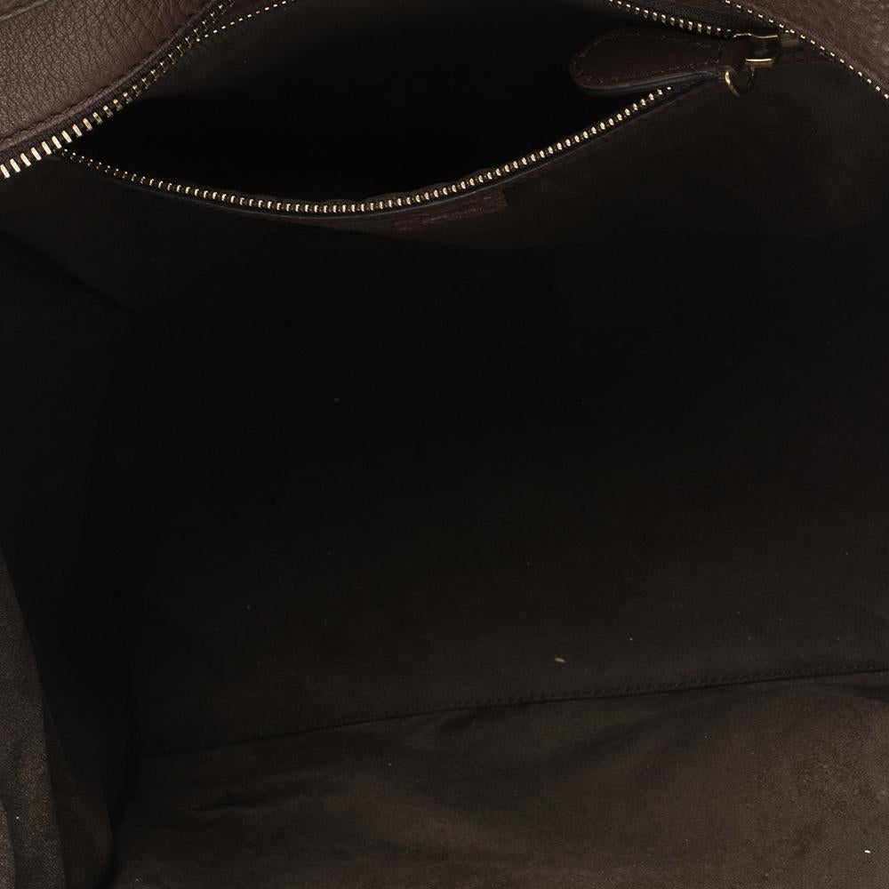 Celine Brown Leather Mini Luggage Tote 3