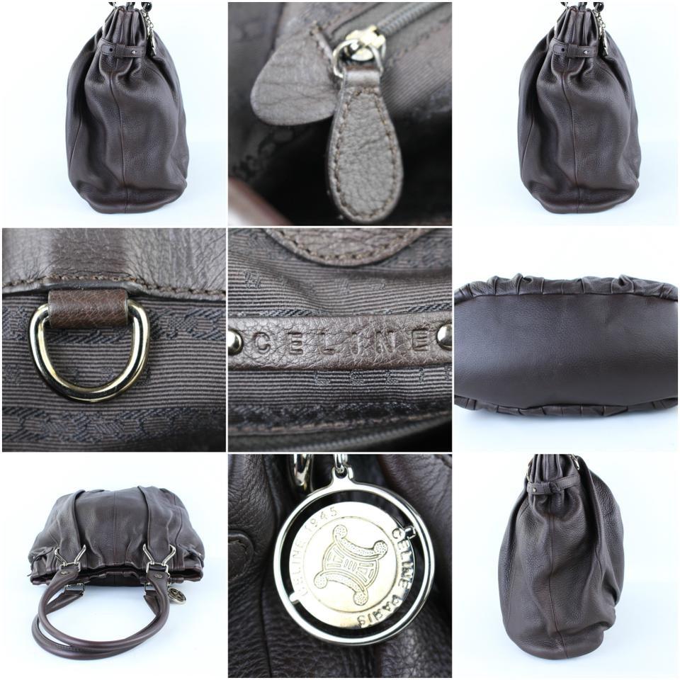 Gray Céline Brown Leather Tote 3CEJ1026 For Sale