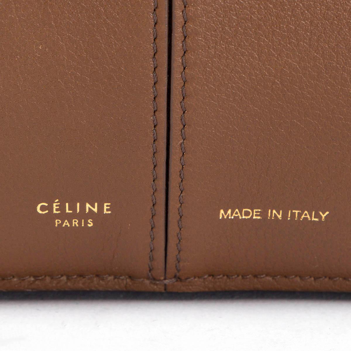 Women's CELINE brown leather TRI-FOLD MEDIUM Shoulder Bag