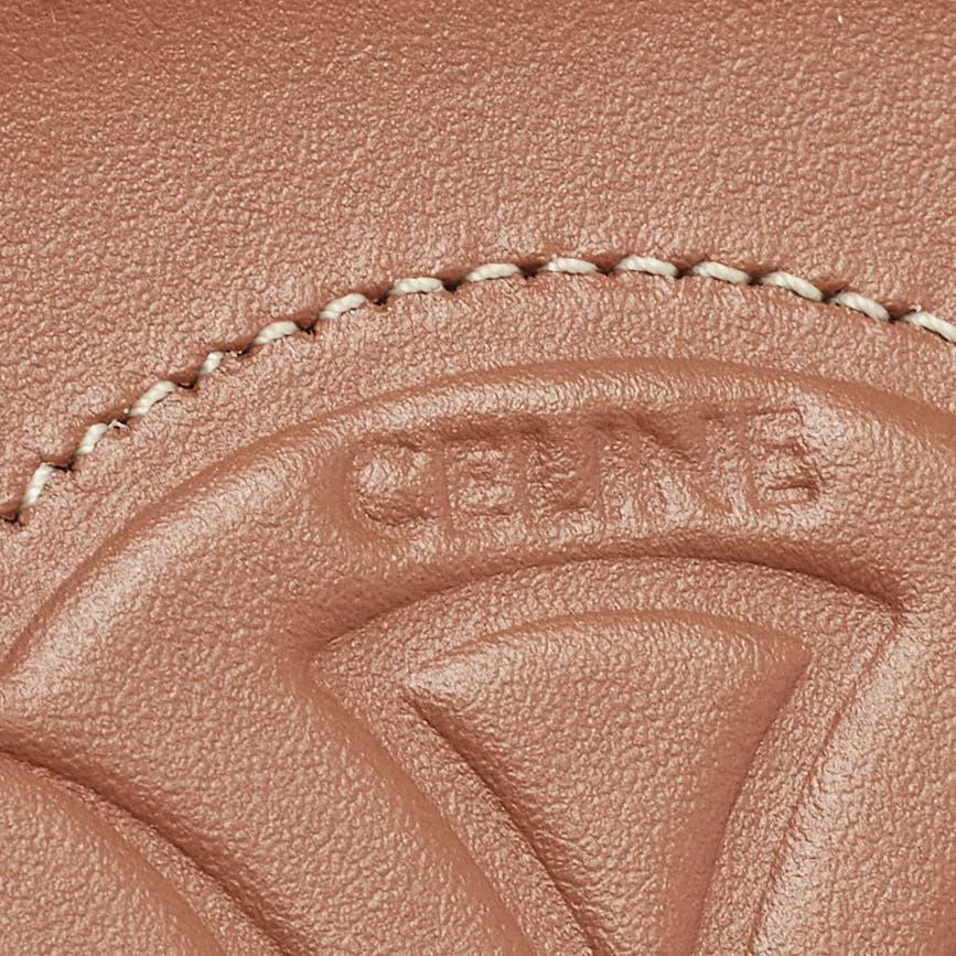 Celine Brown Leather Triomphe Oval Crossbody Bag 4