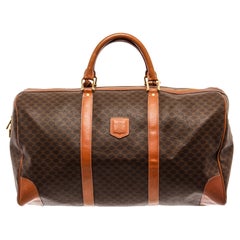  Celine Brown Leather Vintage Boston Bag