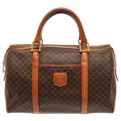 Celine Brown Macadam Boston Bag