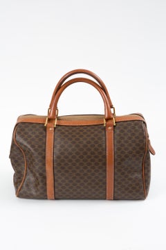 Celine Brown “Macadam” Large Boston Bag