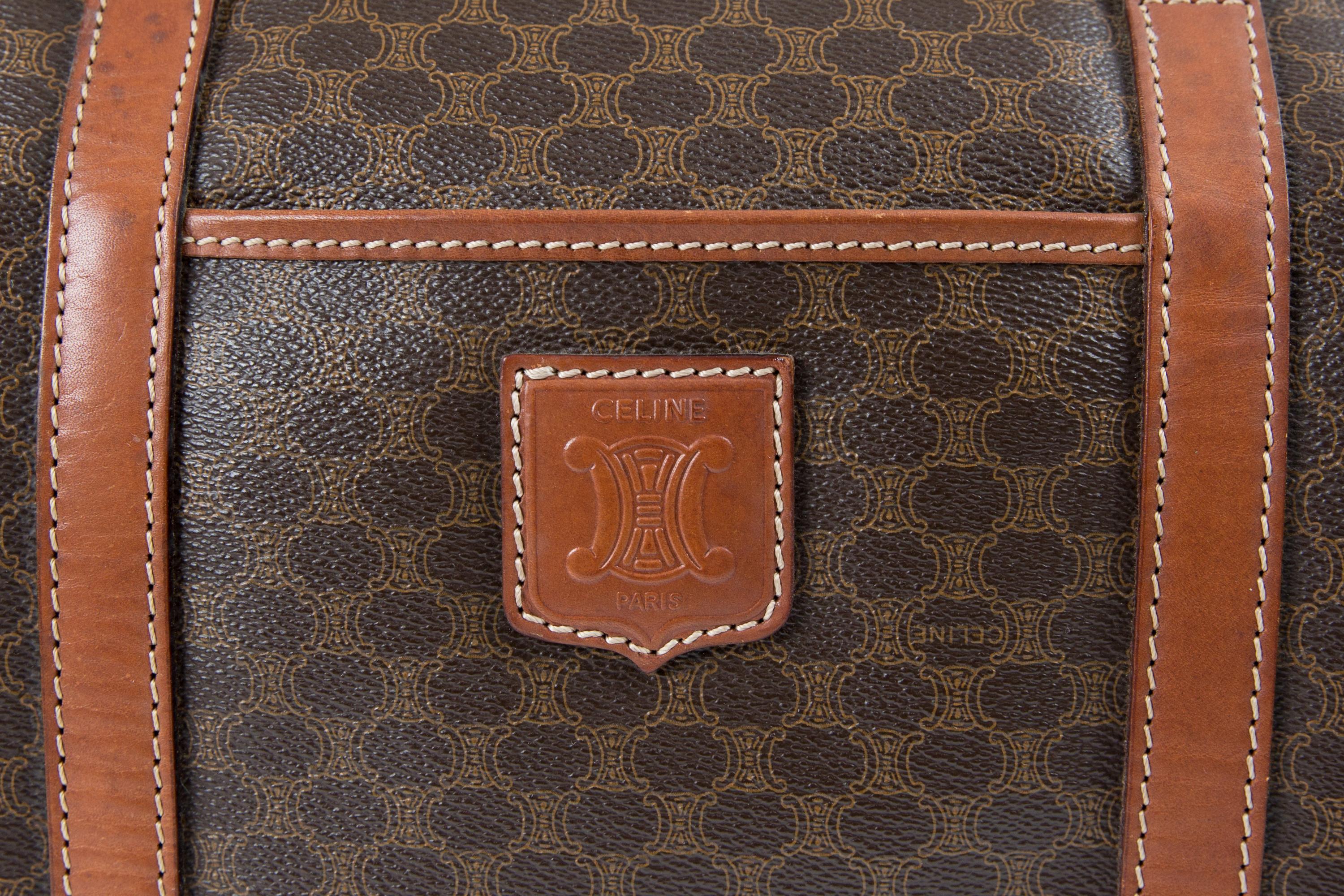 Sac à main Boston large Macadam Brown de Celine 1