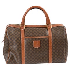 Sac à main Boston large Macadam Brown de Celine