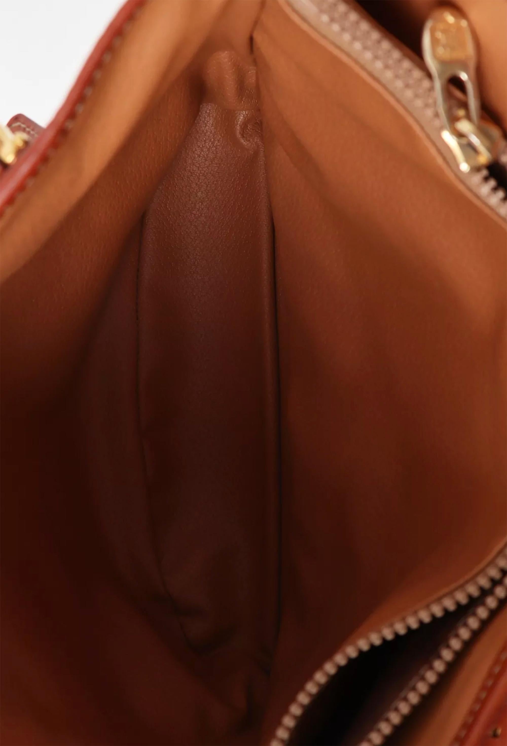 Borsa Tote Celine Marrone Macadam Triomphe Monogram in vendita 4