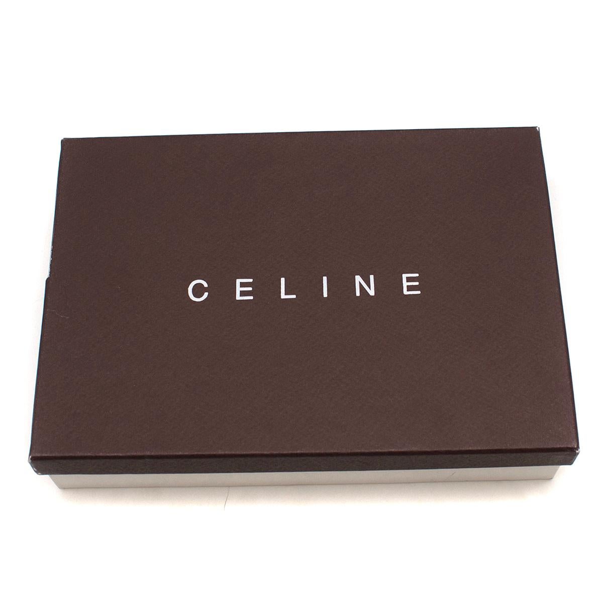 Celine Brown Monogram Logo Canvas Wallet 2