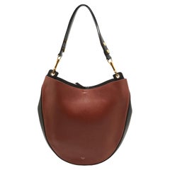 Hobo en cuir Brown/Bleu marine de Celine