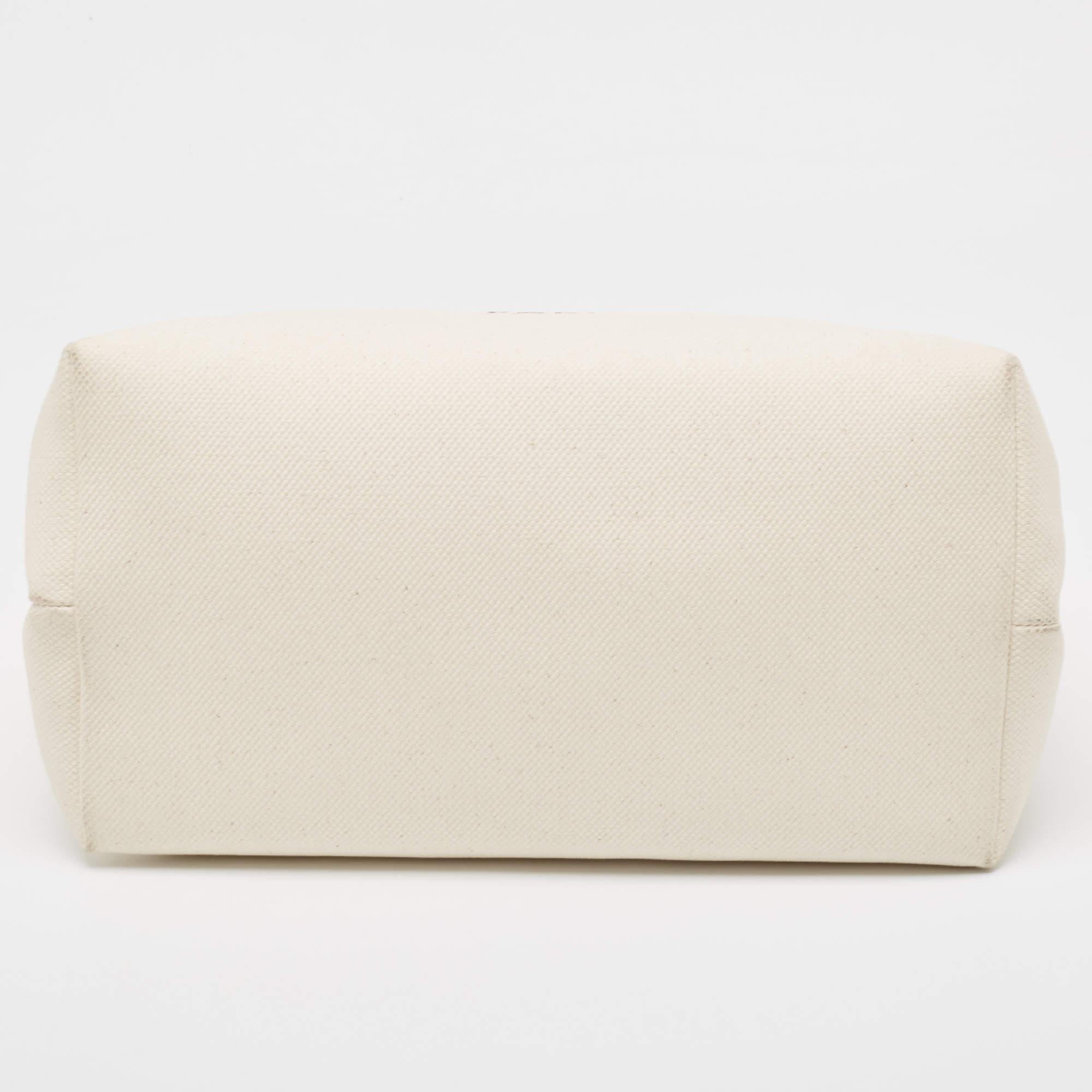 Celine Brown/Off White Canvas and Leather Vertical Cabas Tote 1