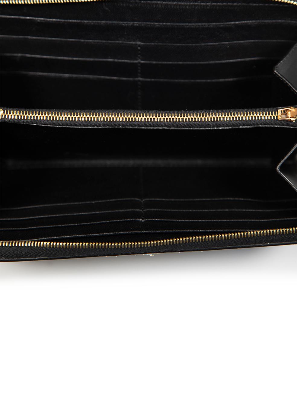 Céline Brown Python Leather Zip Around Wallet For Sale 1