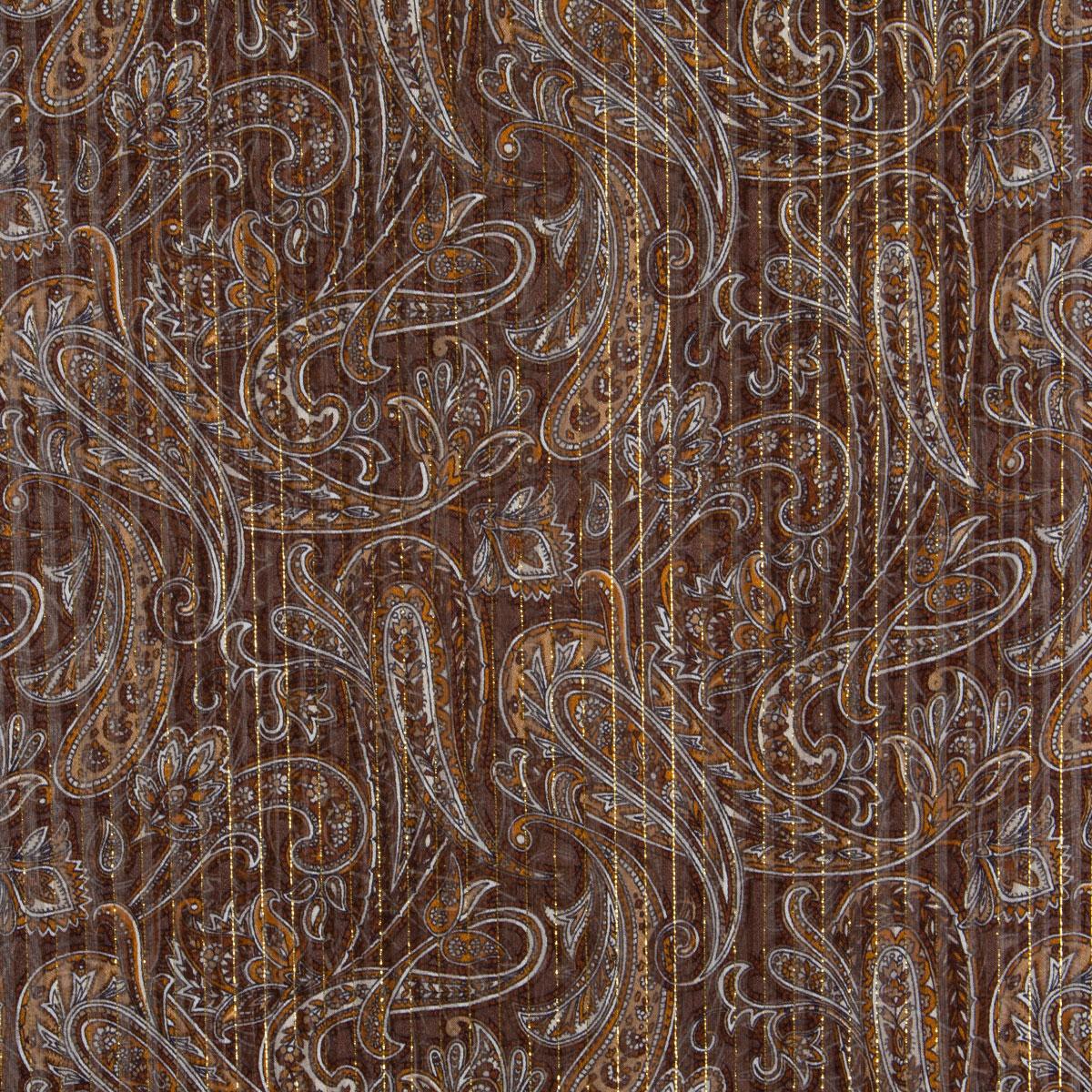 brown paisley scarf