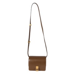 Celine Brown Smooth Leather Small Box Bag