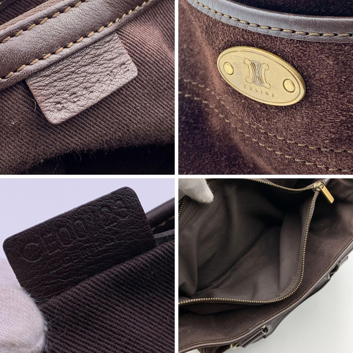 Celine Brown Suede C Macadam Boogie Bag Tote Handbag 3