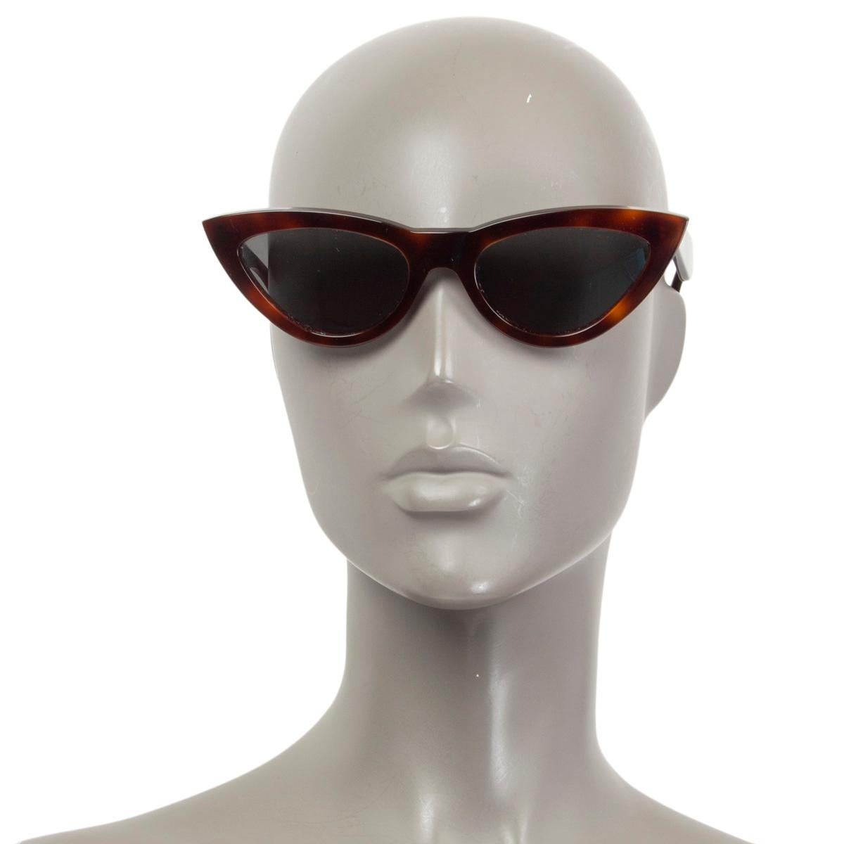 Black CELINE brown Tortoise Cat-Eye Sunglasses CL40191N