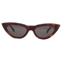 Vintage CELINE brown Tortoise Cat-Eye Sunglasses CL40191N
