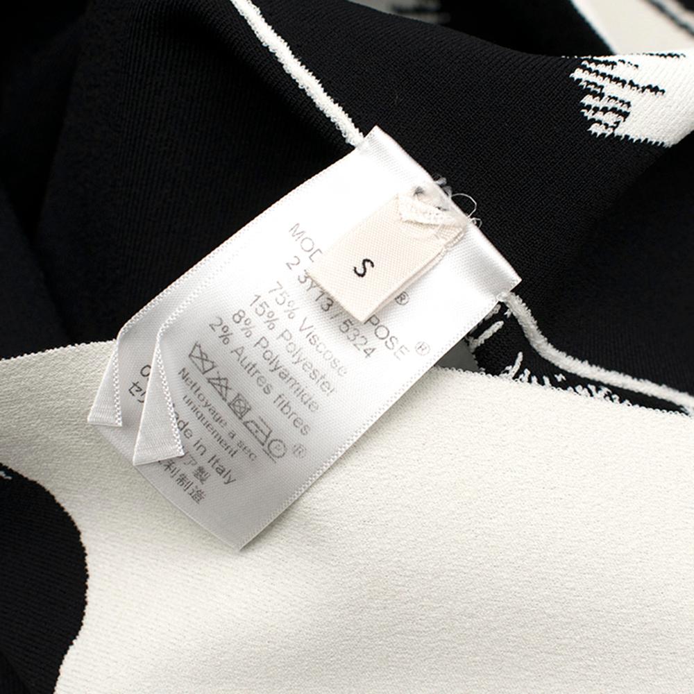 Celine Brush Stroke Jacquard Knit Mini Dress SIZE S 3
