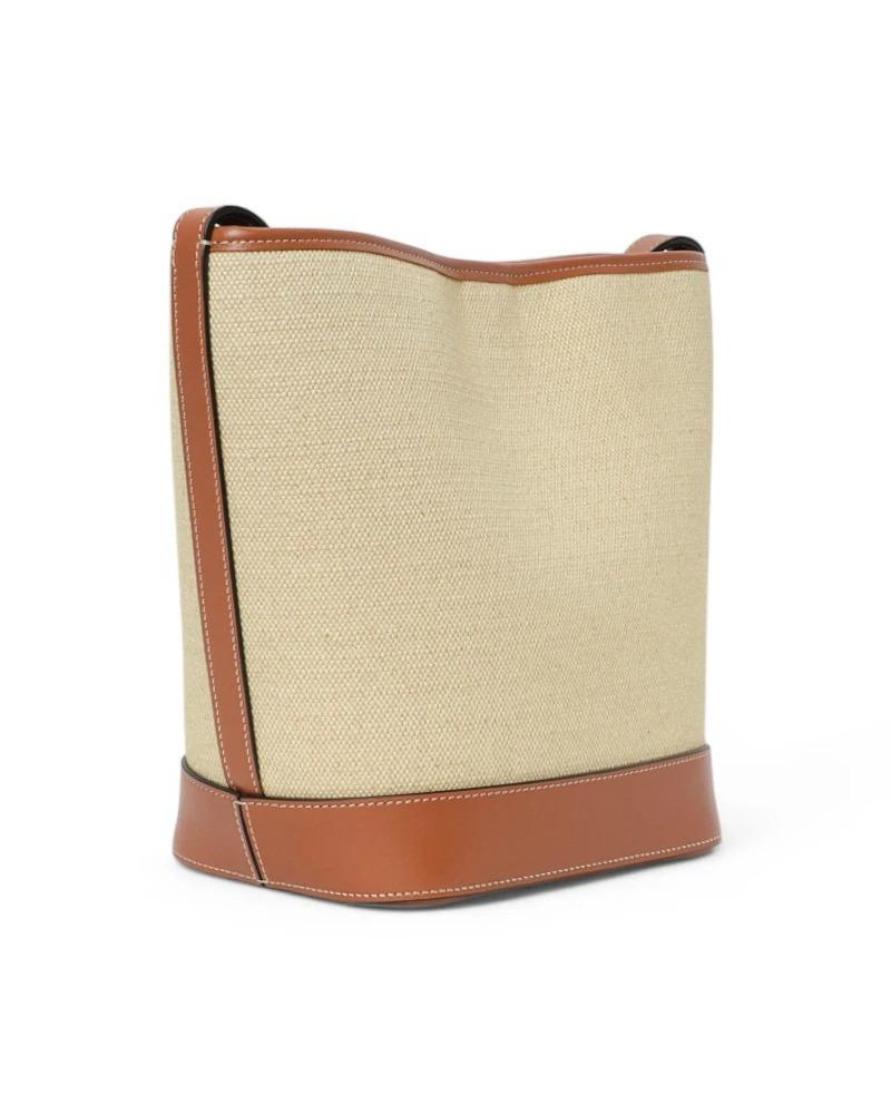 Women's Celine Bucket Cuir Triomphe Small Canvas Leather