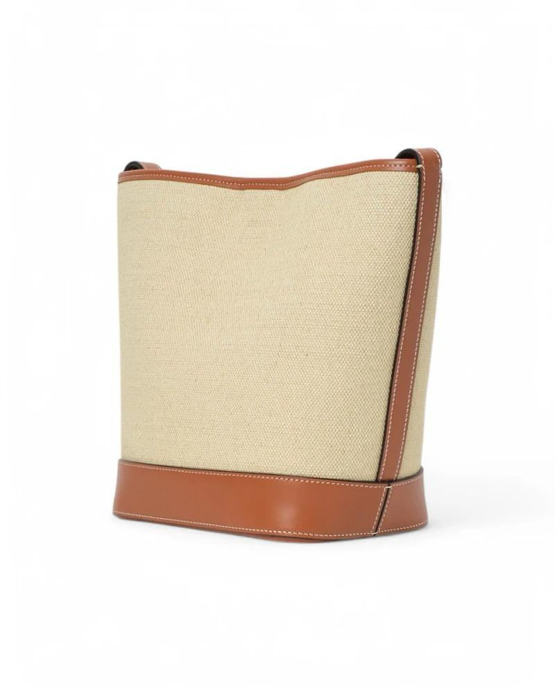 Celine Bucket Cuir Triomphe Small Canvas Leather 1