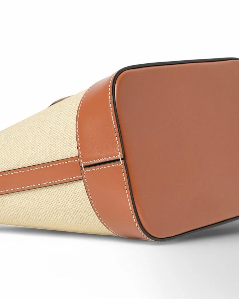 Celine Bucket Cuir Triomphe Small Canvas Leather 3