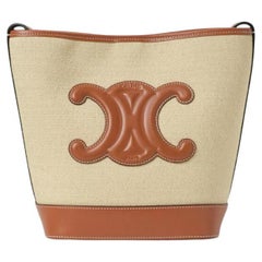 Celine Bucket Cuir Triomphe Small Canvas Leather