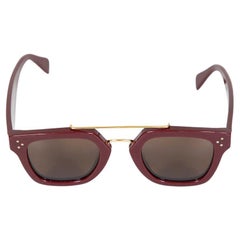 Céline Burgundy Acetate Sunglasses