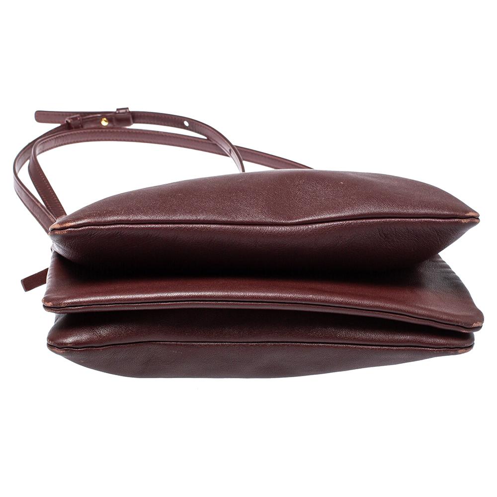 Celine Borsa a tracolla grande in pelle borghese Trio 4