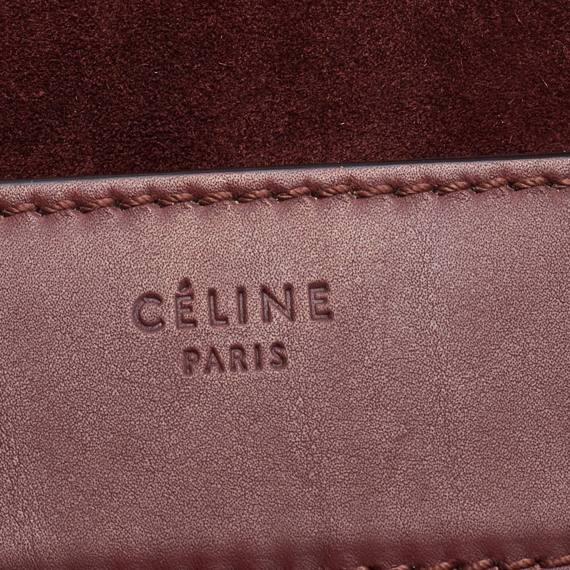 Celine Burgundy Leather Medium Phantom Luggage Tote 6