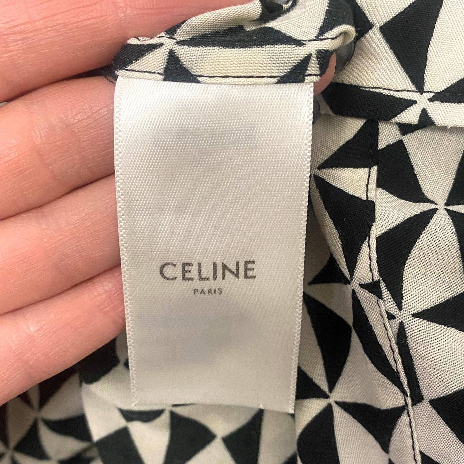Chemise monochrome inspirée des années 70 de Céline by HEDI SLIMANE en vente 3